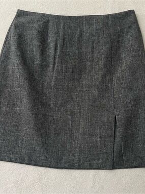 Vintage‎ 90s Inclinations Classic Gray Office Midi Pencil Skirt Academia size 12